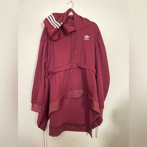 Adidas JKOI Oversized Hoodie | SIZE Medium FT9889 | maroon